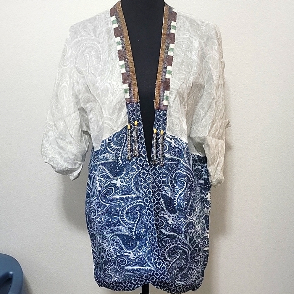 Soft Surroundings Linen Coat size S/M